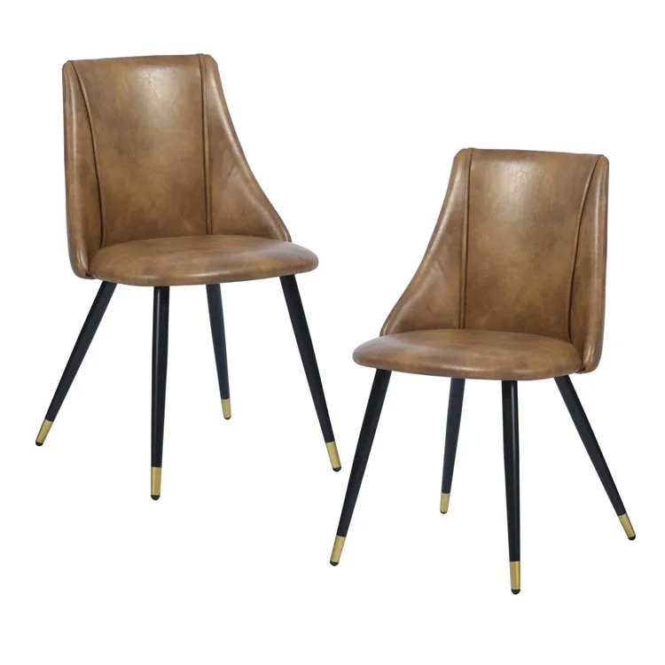 OEM Factory supply High quality modern luxury nordic leather dining chairs modern living room chairs leather home furniture