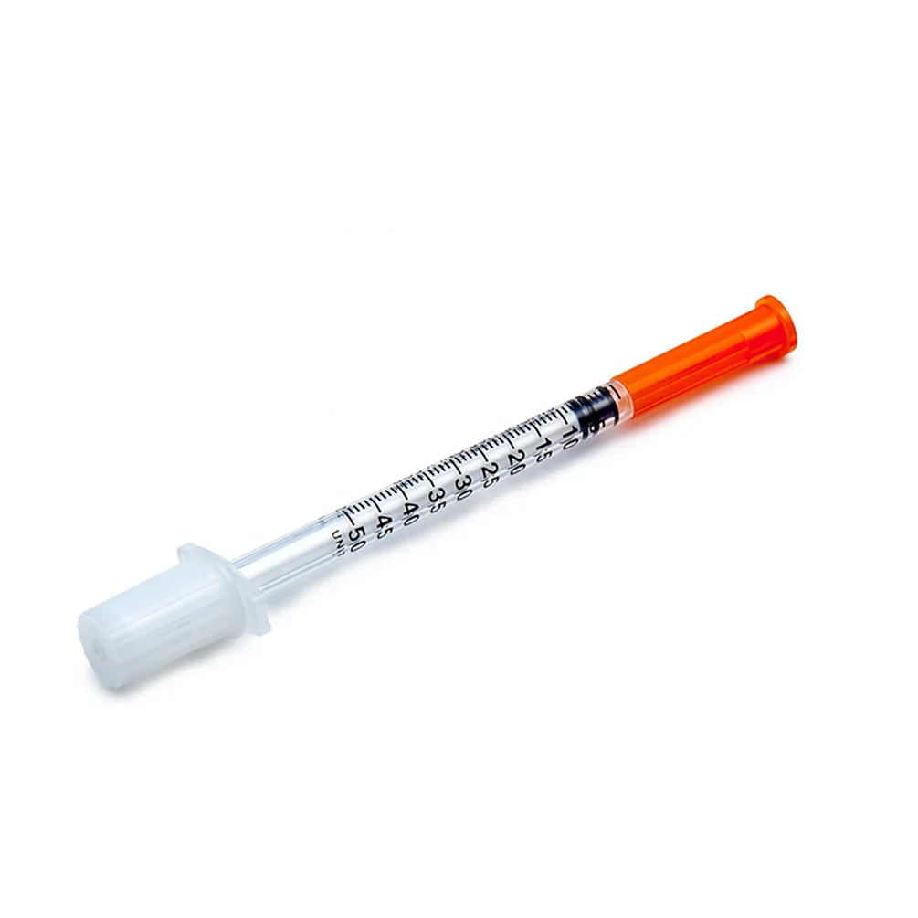 Sterile High Quality Disposable U-40 U-100 0.3ml 0.5ml 1ml Insulin Syringe insulin injection