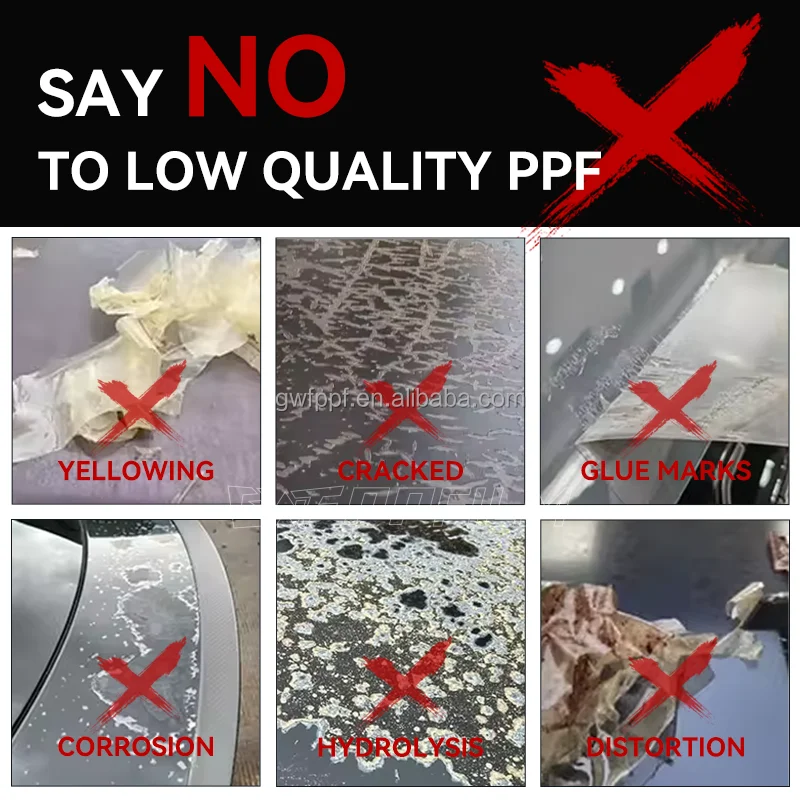 10 Years Warranty USA Quality super hydrophobic instant self healing TPU PPF Paint Protection Film Clear TPH PPF Car Film Roll