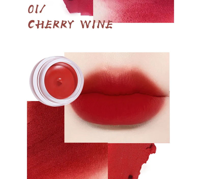 CNL-033 High Quality OEM 3 Colors Tint Mousse Smoothing Cream Lip Care Blush Lip Mud