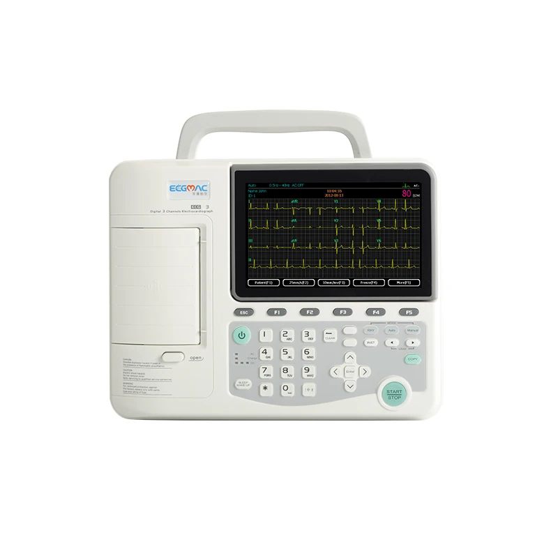 Portable ecg digital printer ekg device 12 channel ecg machine
