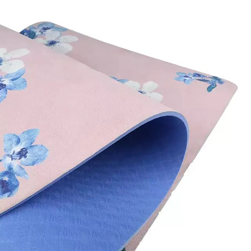 TPE Deer Skin Velvet Yoga Mat Thickened Fitness Mat Customized Printing Eco-Friendly Anti-Slip Durable Logo