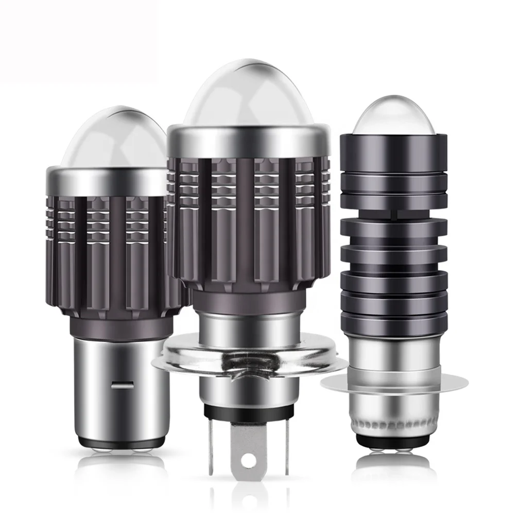Hot 10000Lm H4 LED Motorcycle H6 BA20D LED P15D Moto Headlight Bulbs CSP Lens White Yellow Hi Lo Lamp Scooter Fog Lights 12V