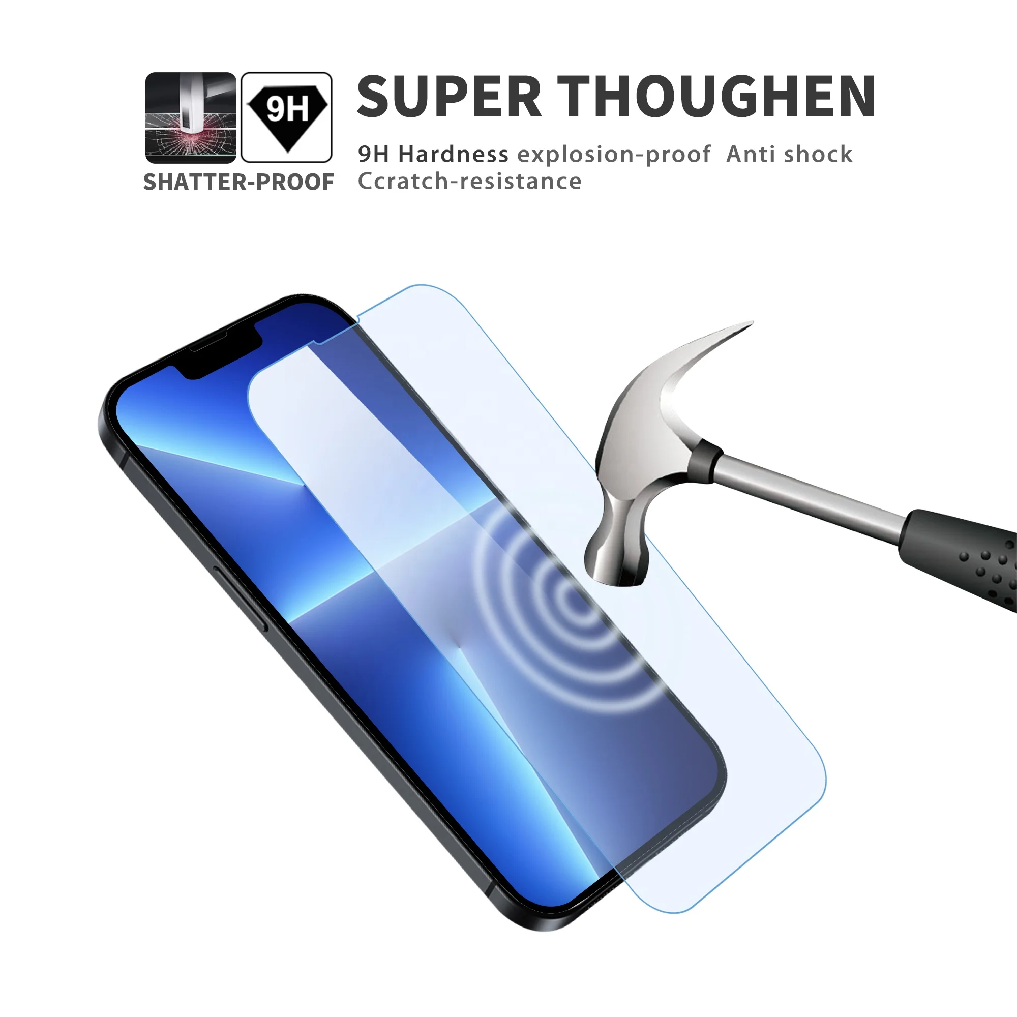 for iphone 14 Eyes Protect 9H glass protective film Anti blue light UV Tempered glass Cell phone screen protector