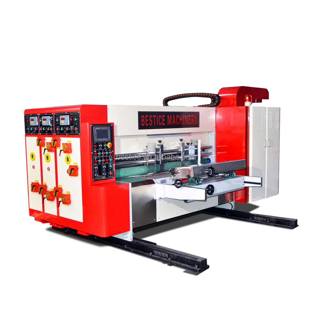 automatic small packing corrugated carton box single color printing slotting die cutting making machine prices for boxes