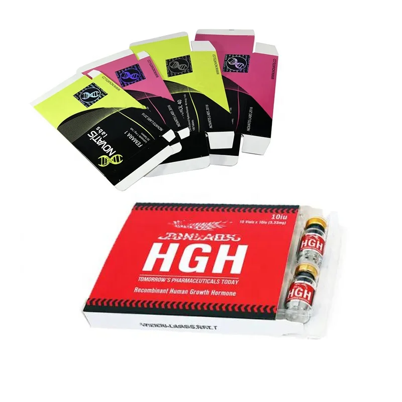 
Free customized paper/ plastic box for HG frag 5mg GH 36iu cartriage 