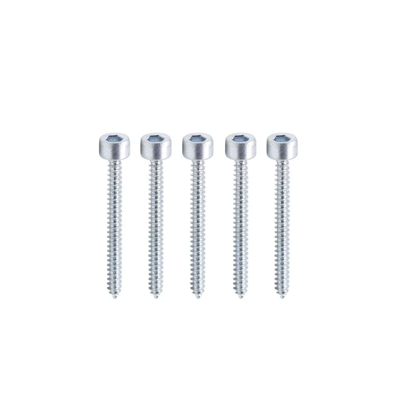 High Quality Flat Head Zinc Plated Hex Socket Head Screw M5 M6.3 M7 Furniture Confirmat Screw