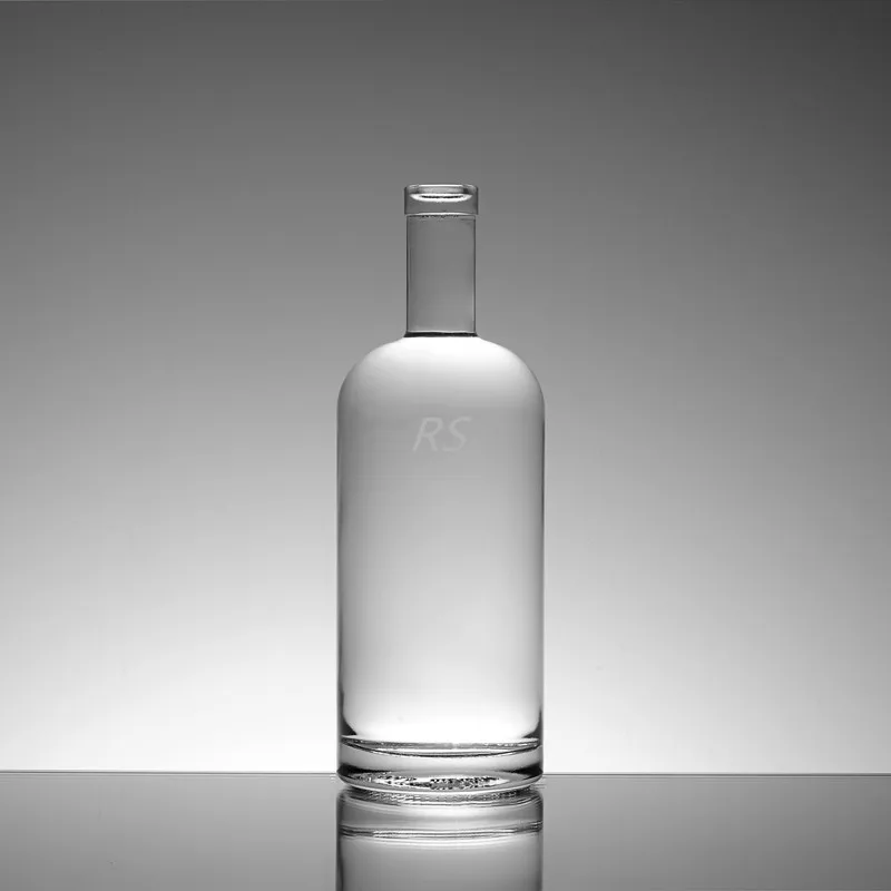 750ml Super Flint Rum Empty Liquor glass bottle  Botellas de vidrio