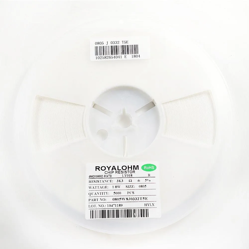  SMD Резистор 0805 чиповый резистор 50 кОм 5% 1/8 Вт 5000 шт./катушка 0R ~ 10M 0 1 10 100 330 470 1K 4 7 K 10K 1M