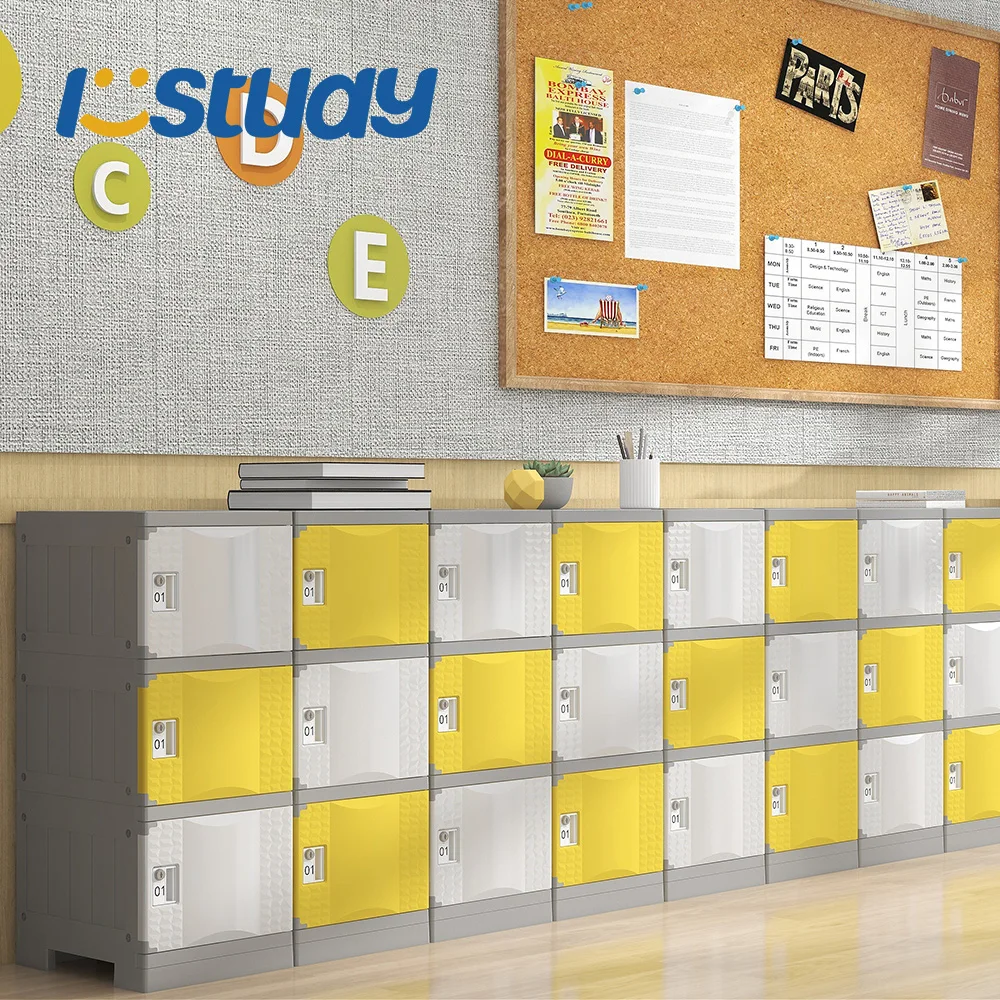 Customize Modern  ABS plastic locker Outdoor Smart Luggage Locker with Touch Screen  automatic locker for School Furniture