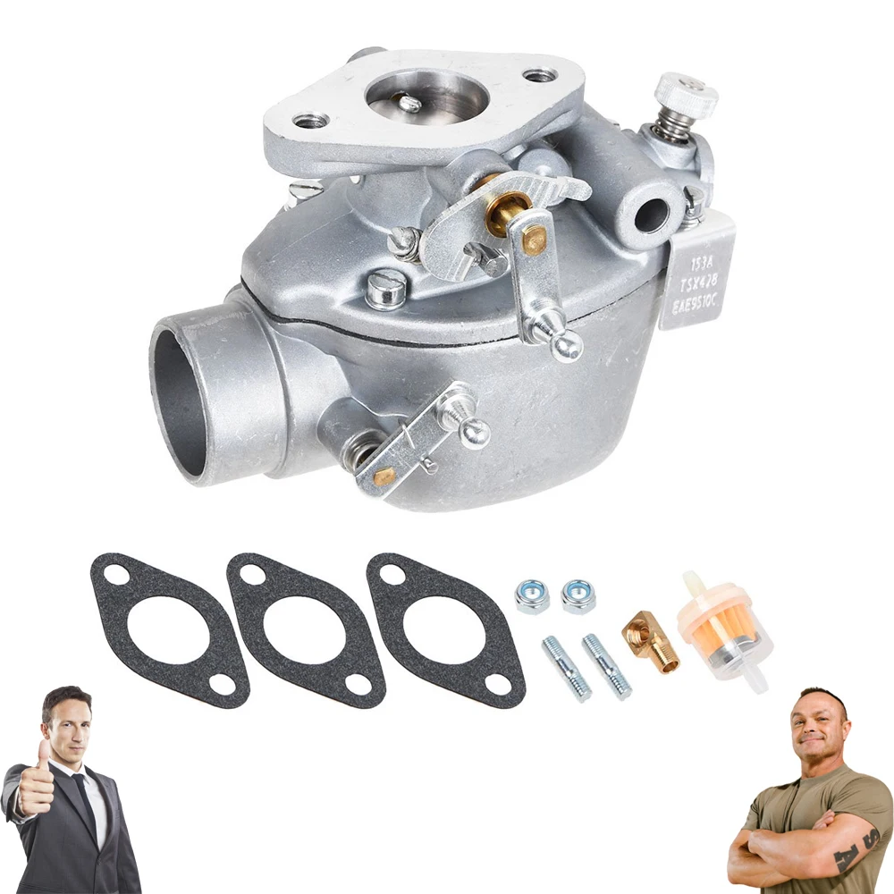 EAE9510C TSX428 Tractor Carburetor Assy with Gaskets Replacement for Marvel Schebler Ford Jubilee Series Tractor