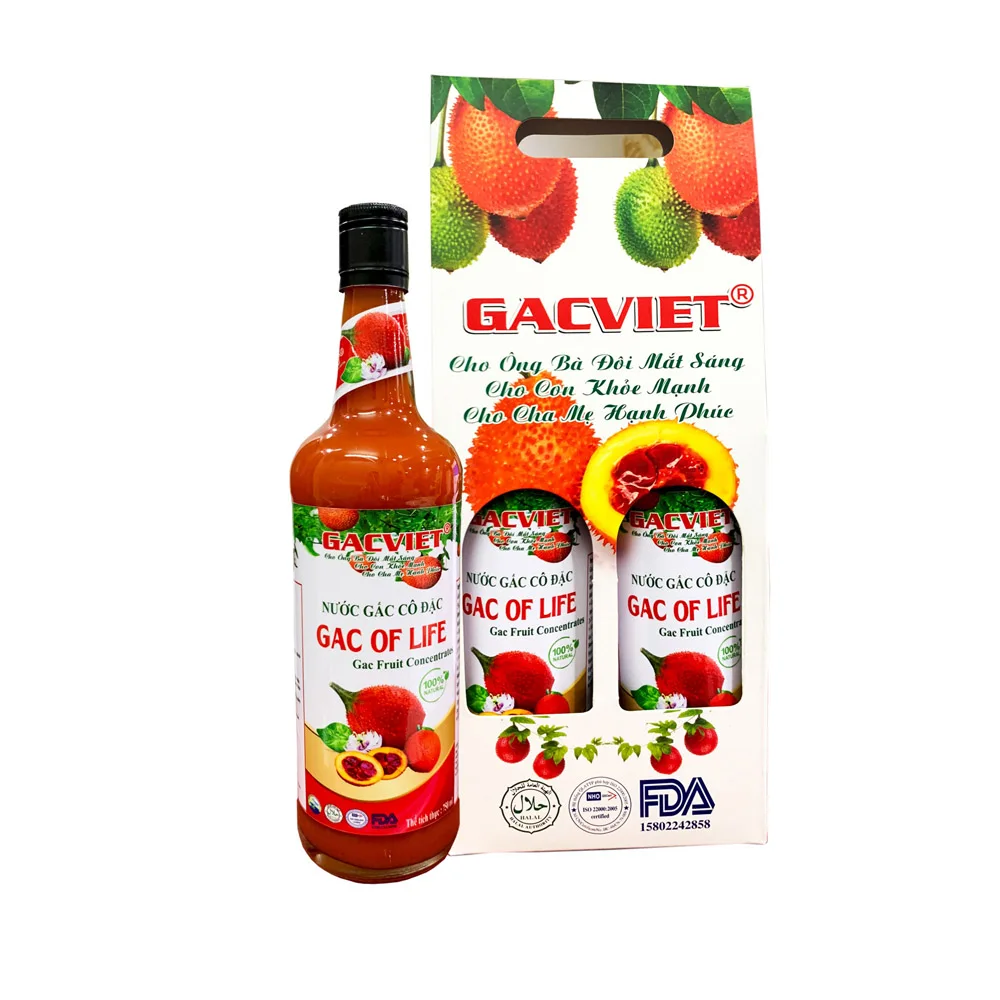 Natural Gac fruit juice concentrated - Gac of Life Brand name Mekong Herbals made in Vietnam
