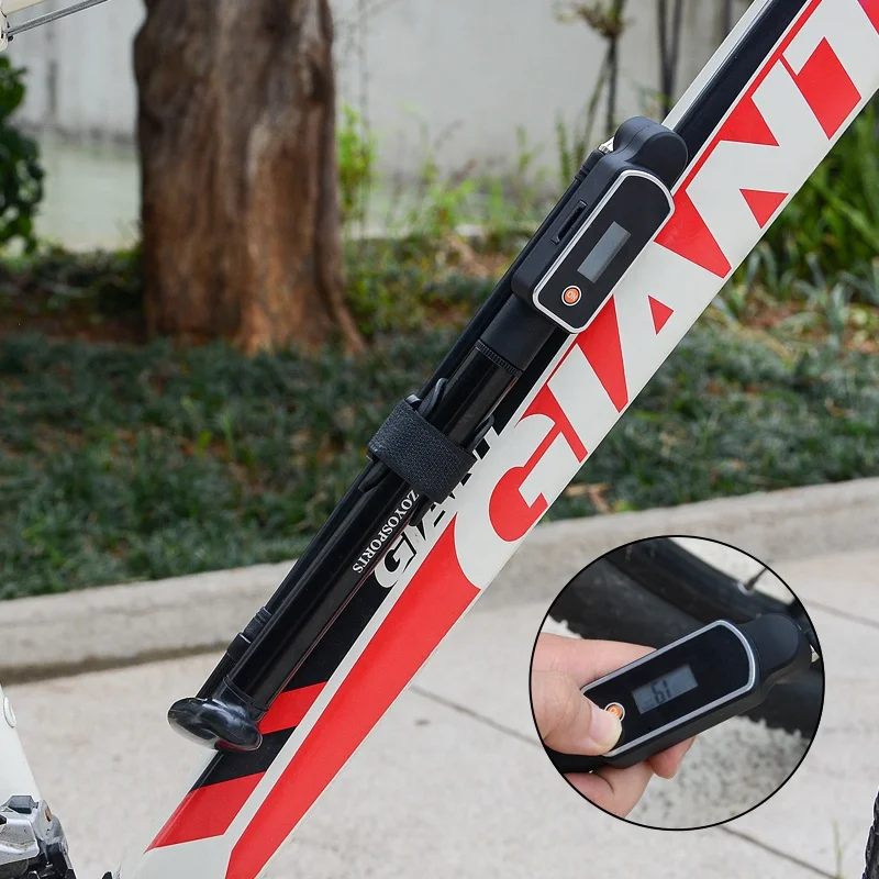 OEM Bicycle High-Pressure Voltage Pump With Electronic Barometer Compact & Durable Bike Frame Pump with Precision Digital Gauge
