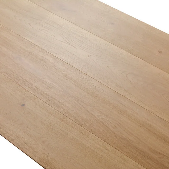 
smooth light color oak timber floating floor for sale 