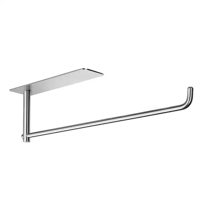 Kitchen Paper Towel Holder Under Kitchen Cabinet Self Adhesive Towel Paper Holder Stick on Wall SUS304 Stainless Steel