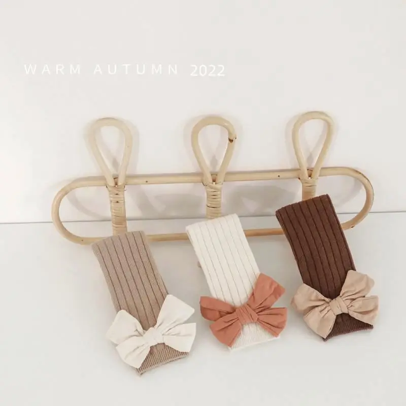 Organic cotton Bow Tie Warmth baby socks knee high socks baby set baby socks