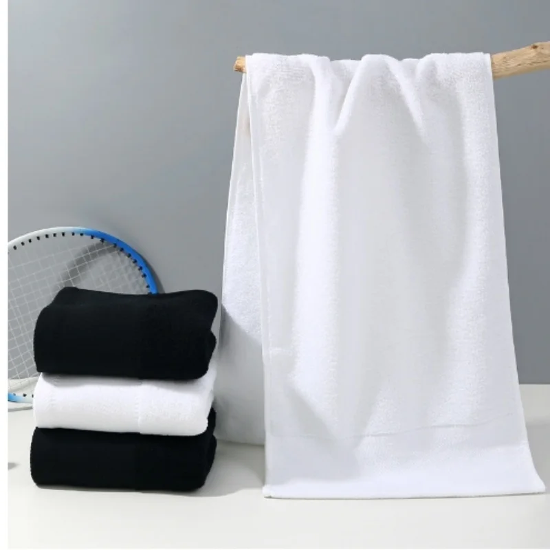 Factory-Produced Cotton Adult Sports and Yoga Towel Solid Color Woven Feature Sustainable Use for Hotels