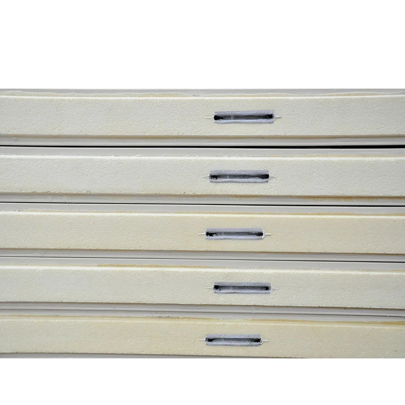 Top Quality goods insulated exterior sandwiched wall panels high density polyurethane panel good insulator