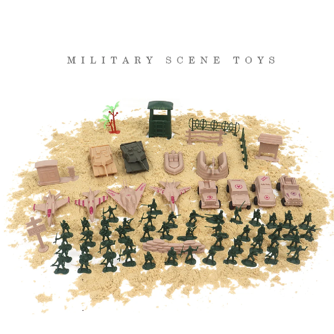 1:72  Scale PVC 52PCS Military Action Figures Set - Premium Role Best Gift Idea Play Military toys suit for Boys & Girls