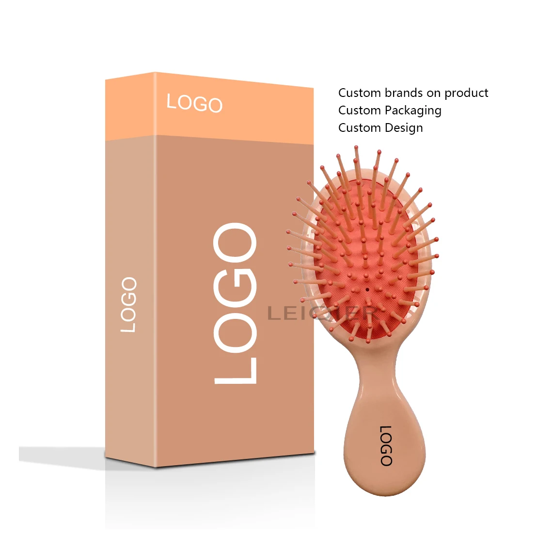 Мини-щетка для влажных волос с логотипом на заказ