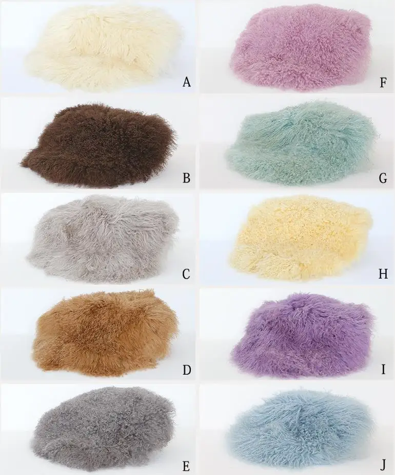 Ivory White Curly Wool Rug Flokati Fur Vintage Fur Blanket Newborn Photo Prop Newborn Blanket Curly Merino Fur Baby Backdrops