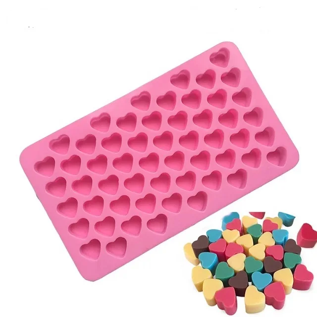 Hot sell heart-shaped chocolate Multi Function Silicone Rubber Soap Mold Chocolate Mould
