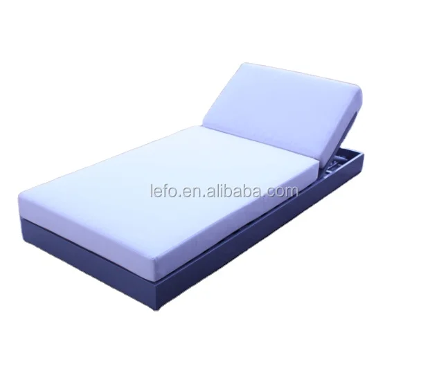 Double Daybed Hotel Furniture Sunbed Aluminum Beach Sun Lounger