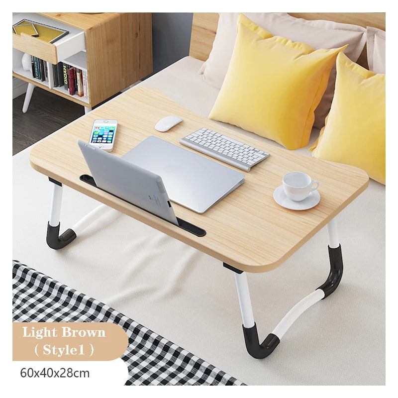 New Design Folding Student Study Writing Tables Folding Laptop Table Bed Folding Study Desk