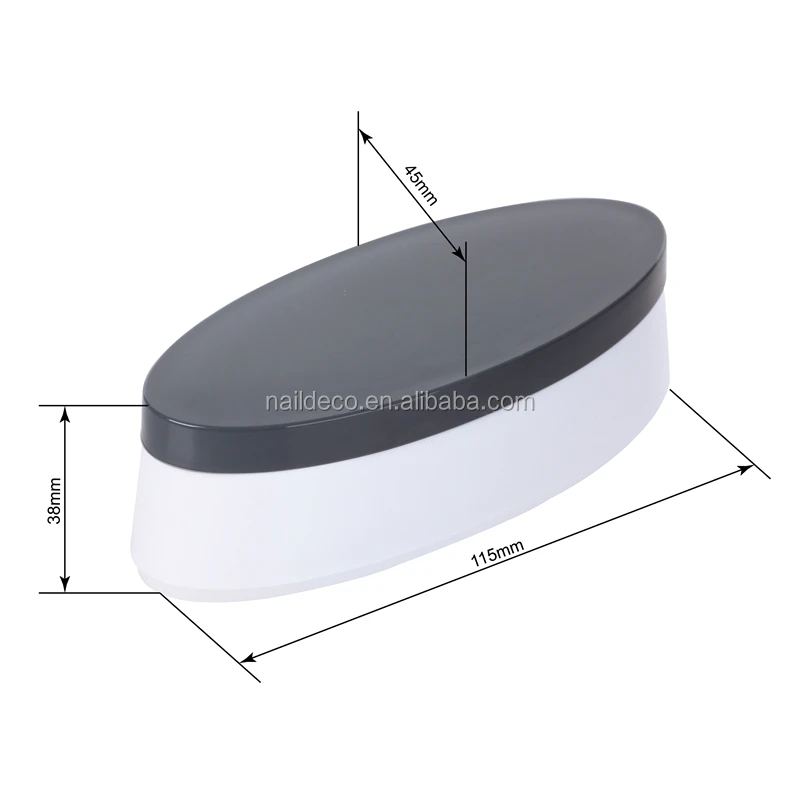 Nadeco French Tip Dipping Powder Tray False Nail Smile Line Mold Recycling Storage Box Saver Container Holder Manicure