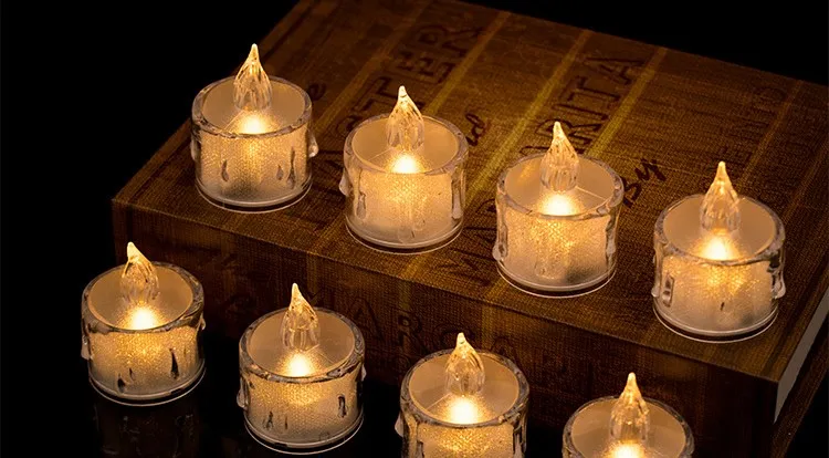 Wholesale candle LED light 7.5*10/12.5/15 cm moving flame led candles