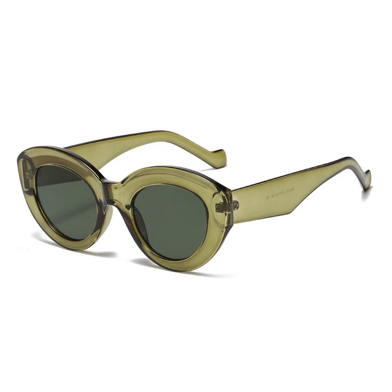 Wholesale Fashion Retro Oversized Cute Sun Glasses Uv 400 Custom logo Trending Women Shades Sunglasses