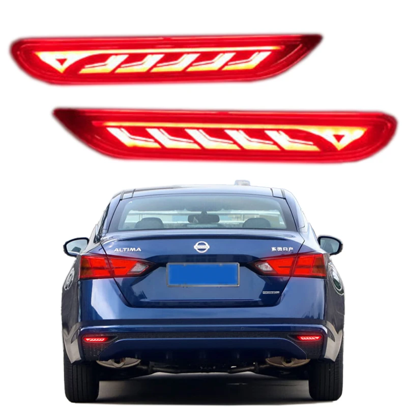 For Nissan Teana Altima Rogue X-trail QASHIQAI ARIYA Infiniti Q50L Q70 LED Rear Bumper Reflector Tail Brake Light Turn lamp