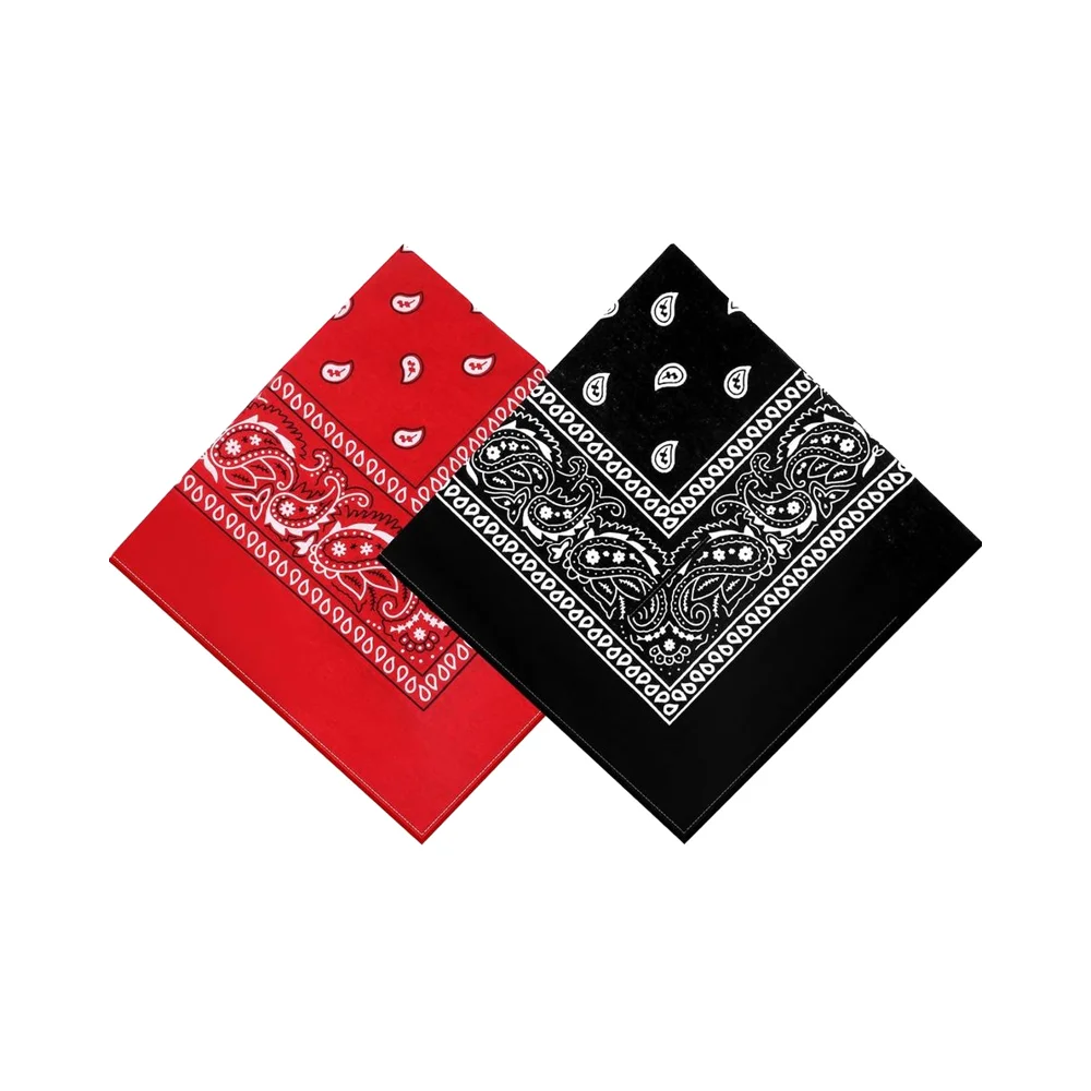 Multifunctional Bandana Colourful Custom square Silk Bandanna Printed Classic logo Cotton Design