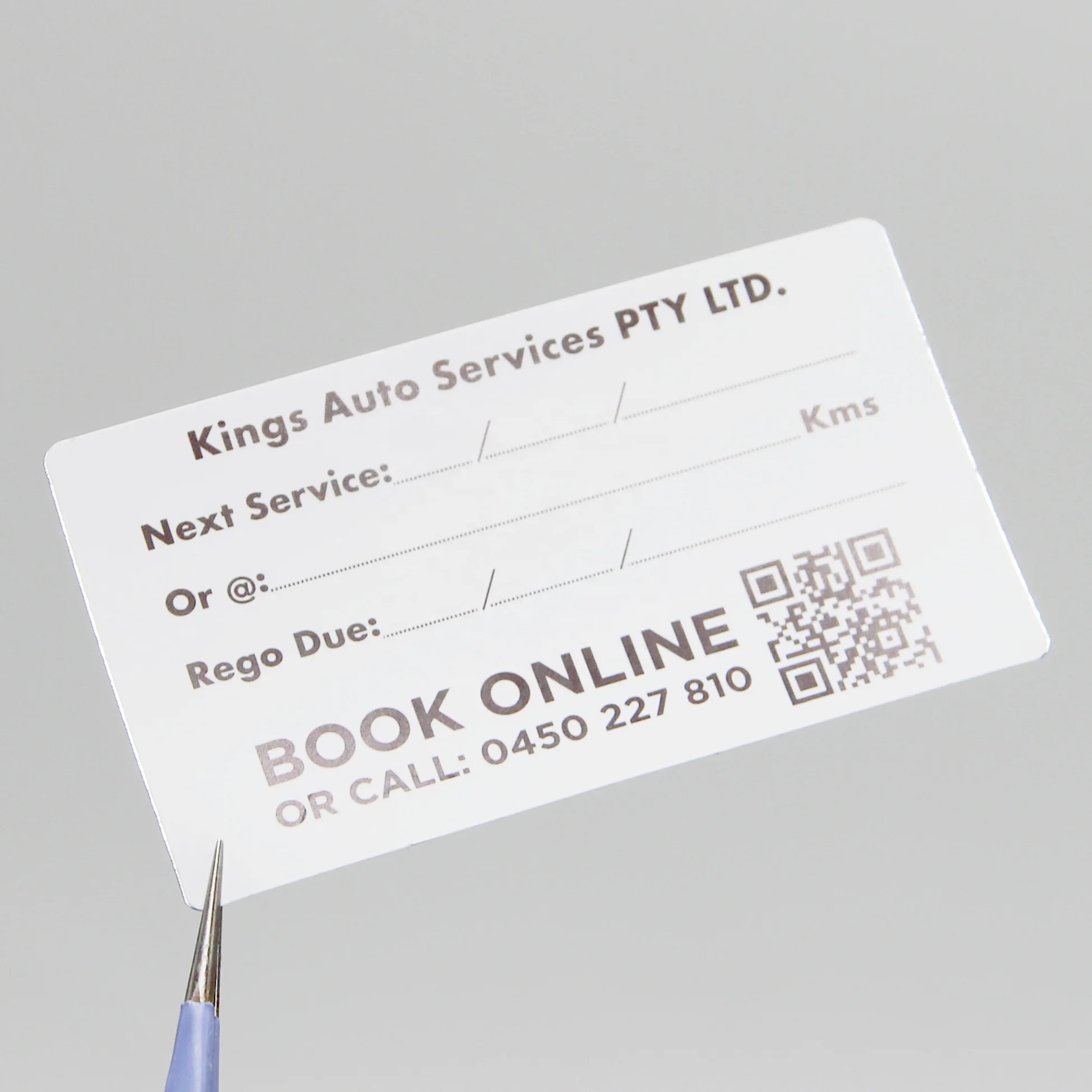 Customized OEM Writable Sticker Double Sided Printing Custom Car Service Sticker Waterproof Label Sticker Print Label