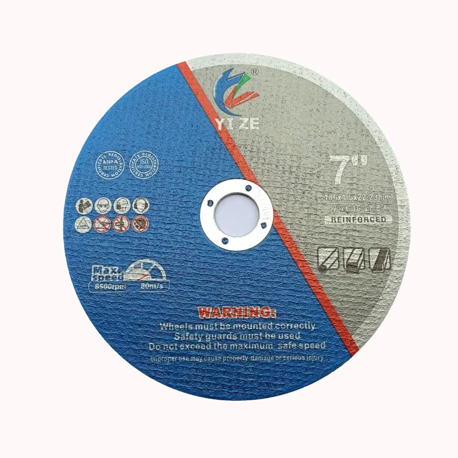Popular Size 180mm  Hardware Tools Cutting Disc Disco de Corte