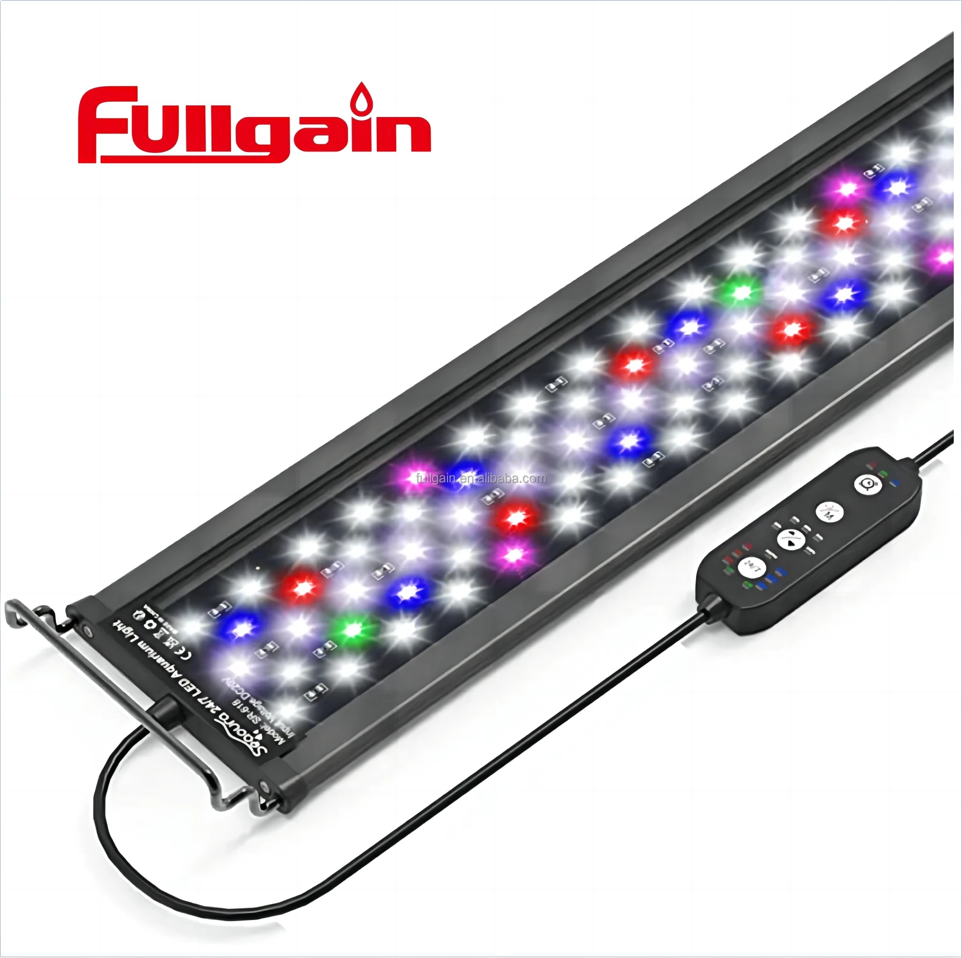 Fullgain Customizable 3000k 60cm 120cm Ip67 Waterproof Super Slim Led Aquarium Light 48inch Rgb 48inch Led Aquarium Light