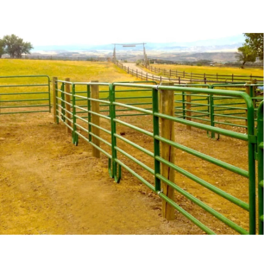 Wholesale Bulk 4 rails Livestock Horse Arena Fencing Black PVC Used Cattle Fence Panels and Post