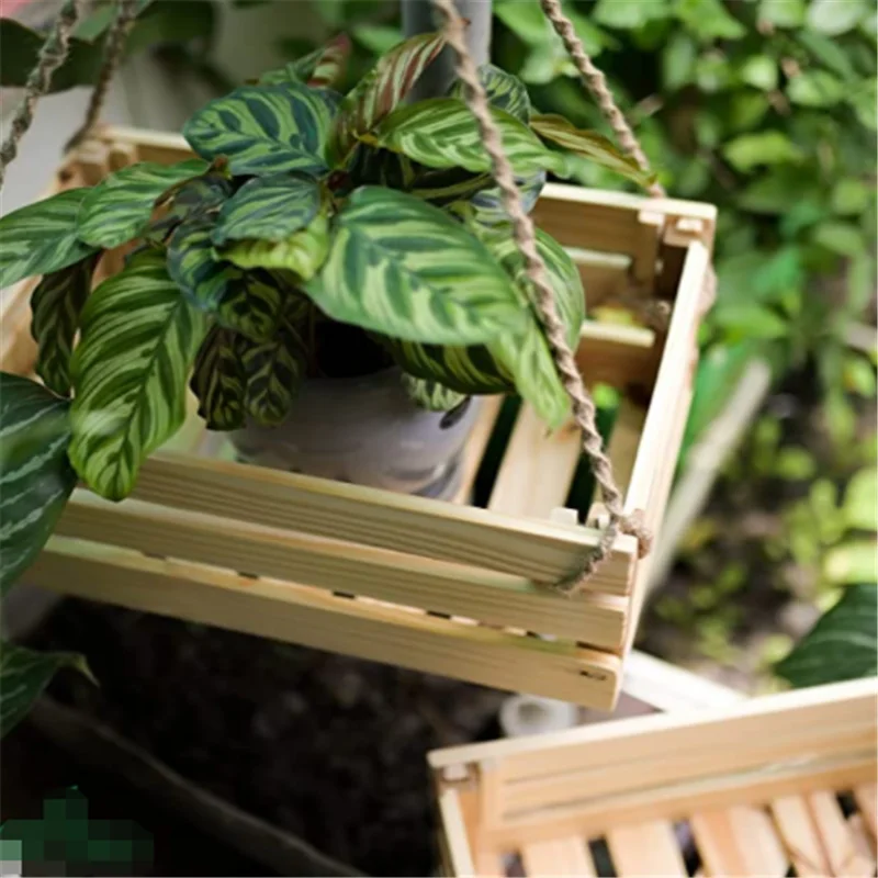 Деревянная настенная корзина с логотипом на заказ для украшения деревянный ящик в деревенском стиле хранения маленький