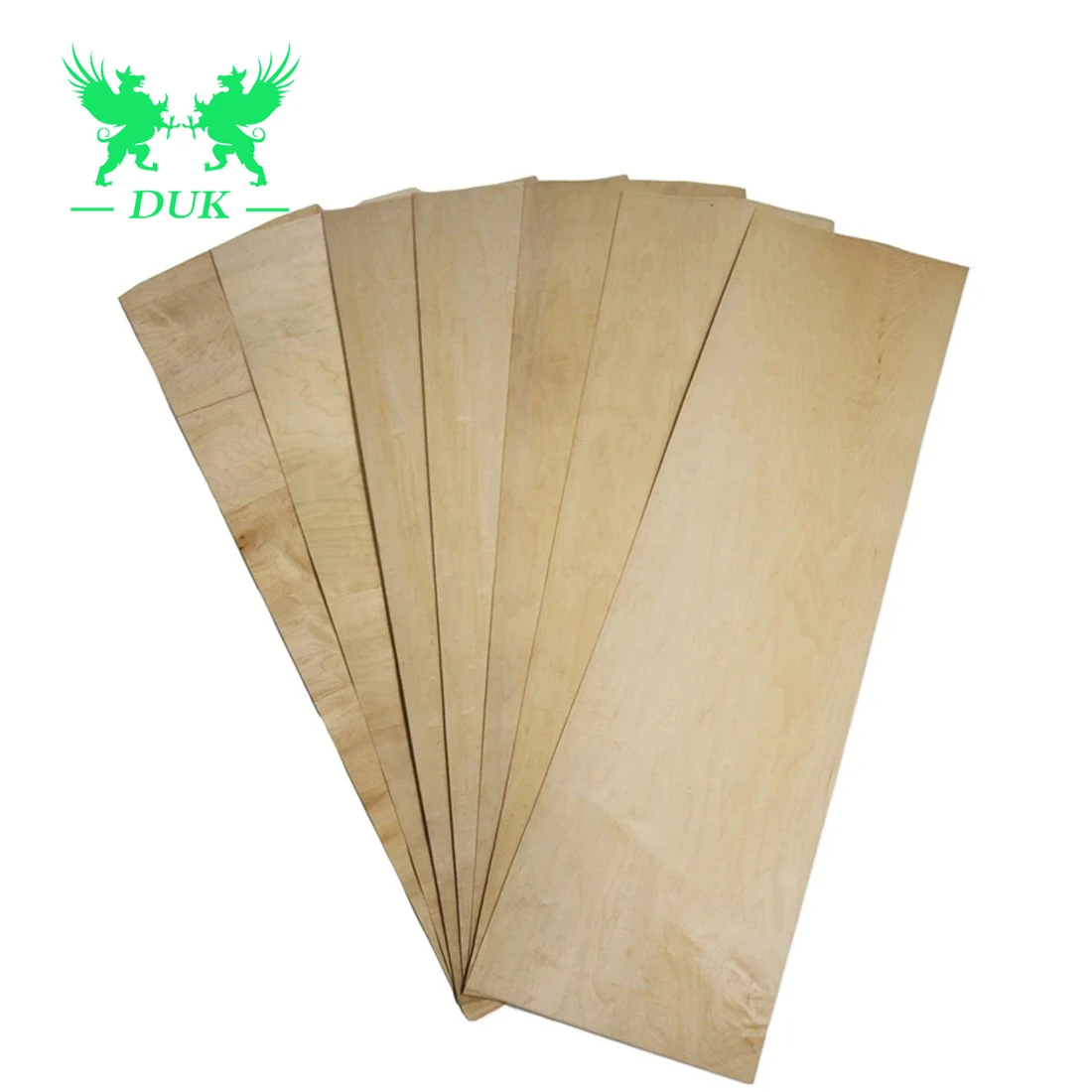 860x240x1.6mm/1.5mm High Quality Rotary Cut Natural Maple Hard Wood Veneer timber for skateboards factory price from China