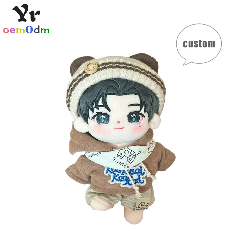 10cm 15cm 20cm Custom Plushie keychain stuffed doll plush kpop korean idol doll peripheral products