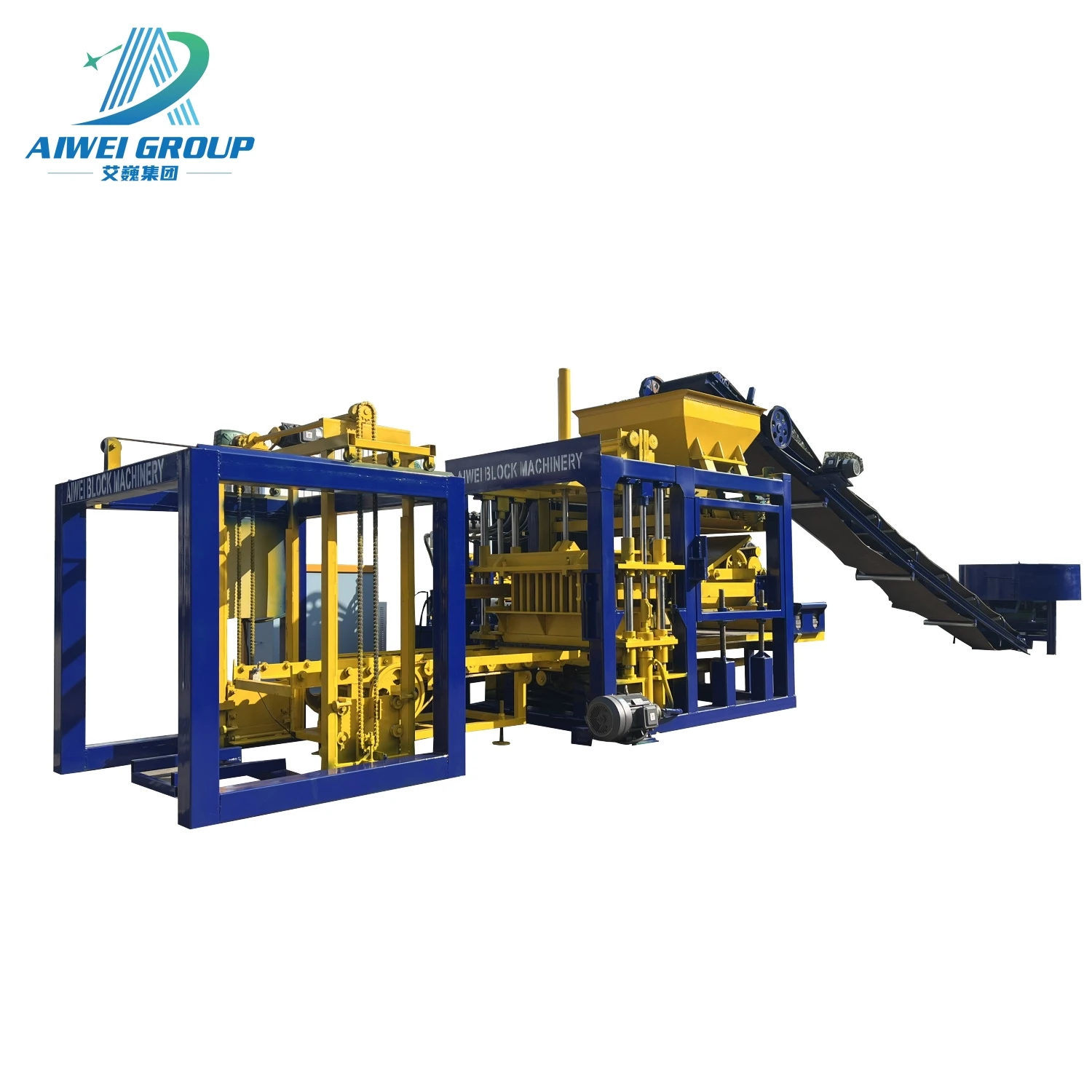Aiwei good business low investment and high profit brick machine QT 4-15B Automatic Block Making Machine for sale