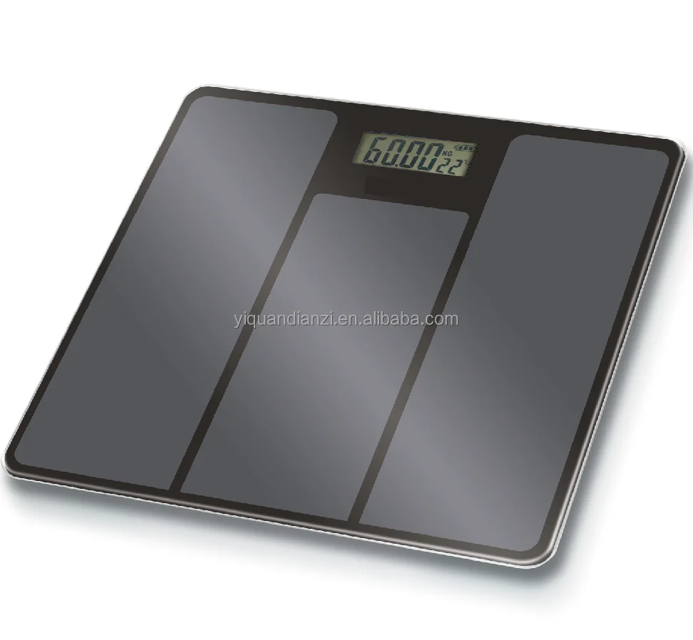 ITO Pattern Special Design Tempered Glass Bathroom Scale 180kg Digital Body Scale