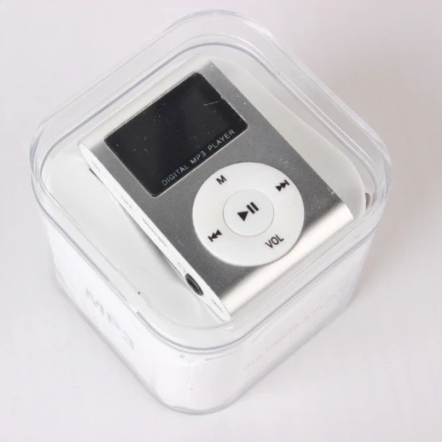 
high quality Mini cool Clip usb OEM Metal sports Lcd screen MP3 music player support mobile free song download with usb port 