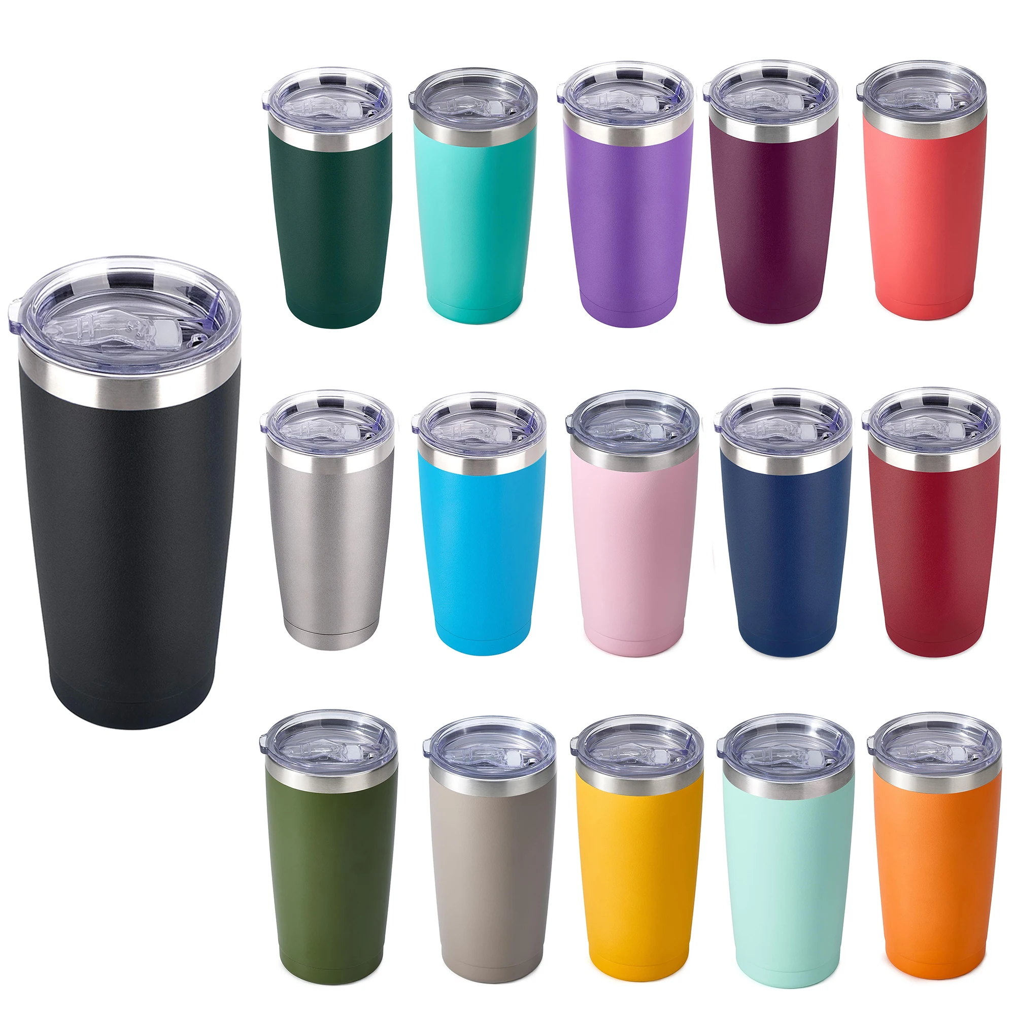Oem Custom Logo Vacuum Insulated Sublimation Powder Coated Water Bottle Thermal Flask Vacuum Water Bottle For Sports