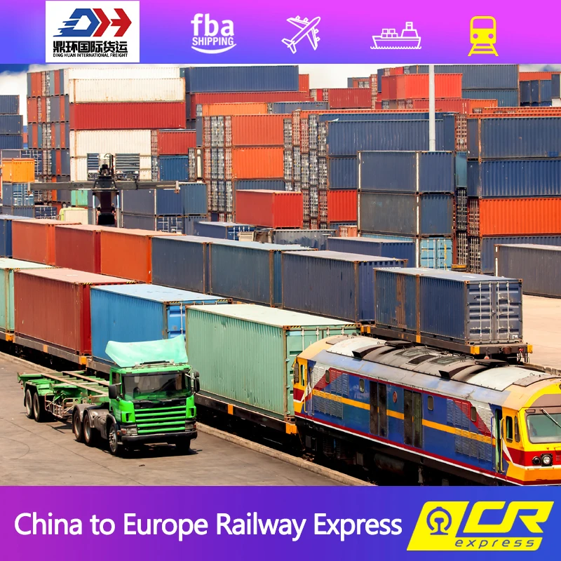 Railway cargo shipping cost bulk freight forwarder door to door service from Shenzhen China to Netherlands Europe by train