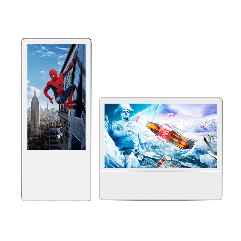 Small Size Elevator Advertising Display Lcd Lift Digital Signage Split Screen Elevator Advertising Display Elevator Digital Sign