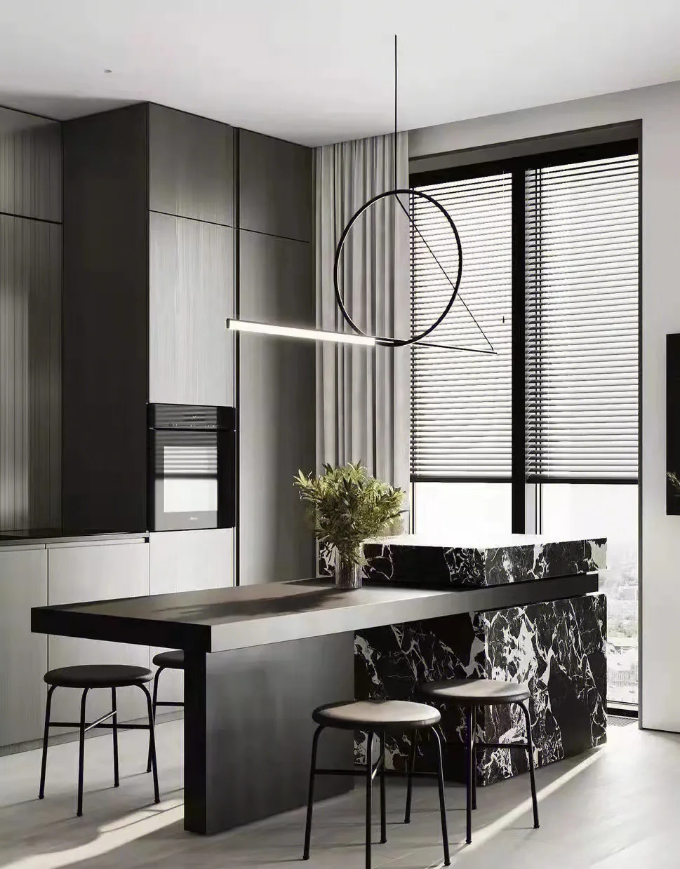 Popular Black Marble Slab Polished for Decoration