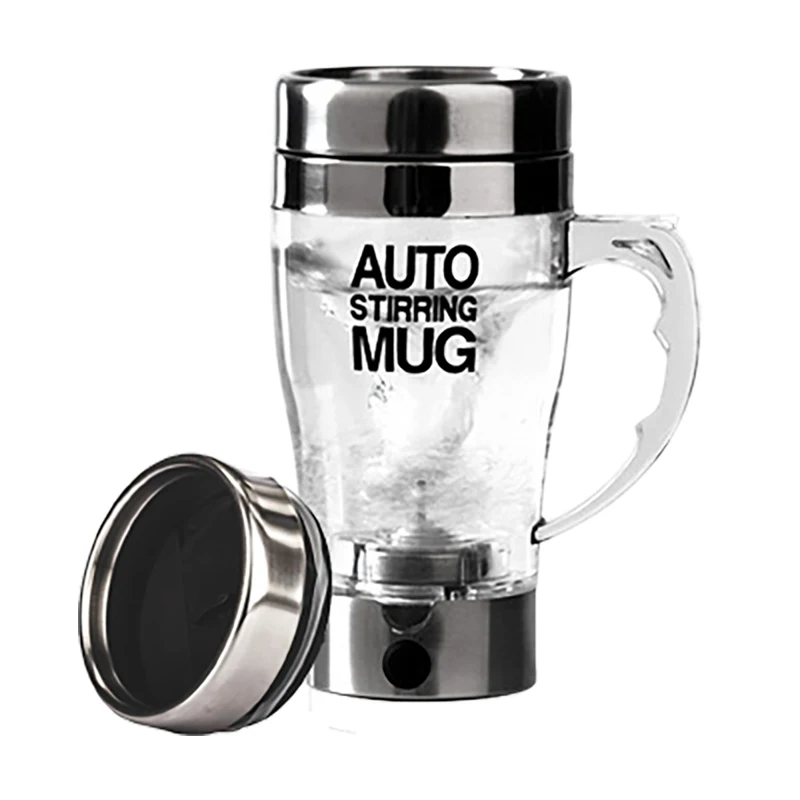 Custom Logo 350ML Smart Travel Mug Automatic Self-Stirring Insulated Heated Metal Coffee Tumbler Cups for Kitchen Use