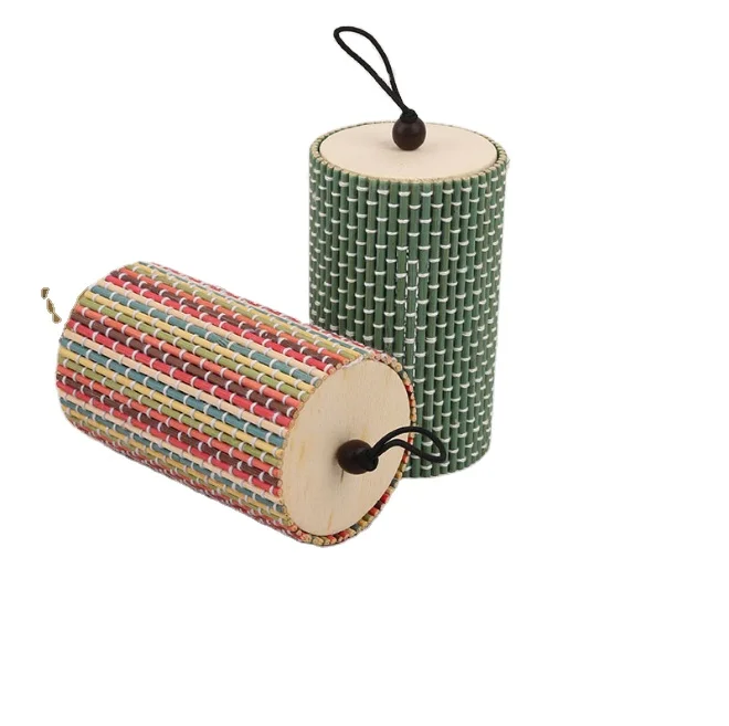 Mini Handmade Bamboo  Jewelry Box Organizer Storage Case