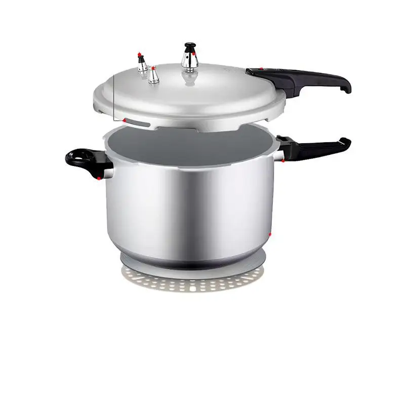 Наборы кухонной посуды, промышленная скороварка высокого давления, скороварка с несколькими безопасными пространствами, черная скороварка 22 см